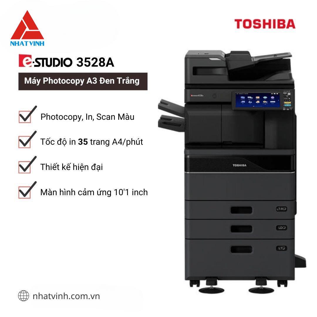 Máy Photocopy A3 Đen Trắng Toshiba e-Studio 3528A