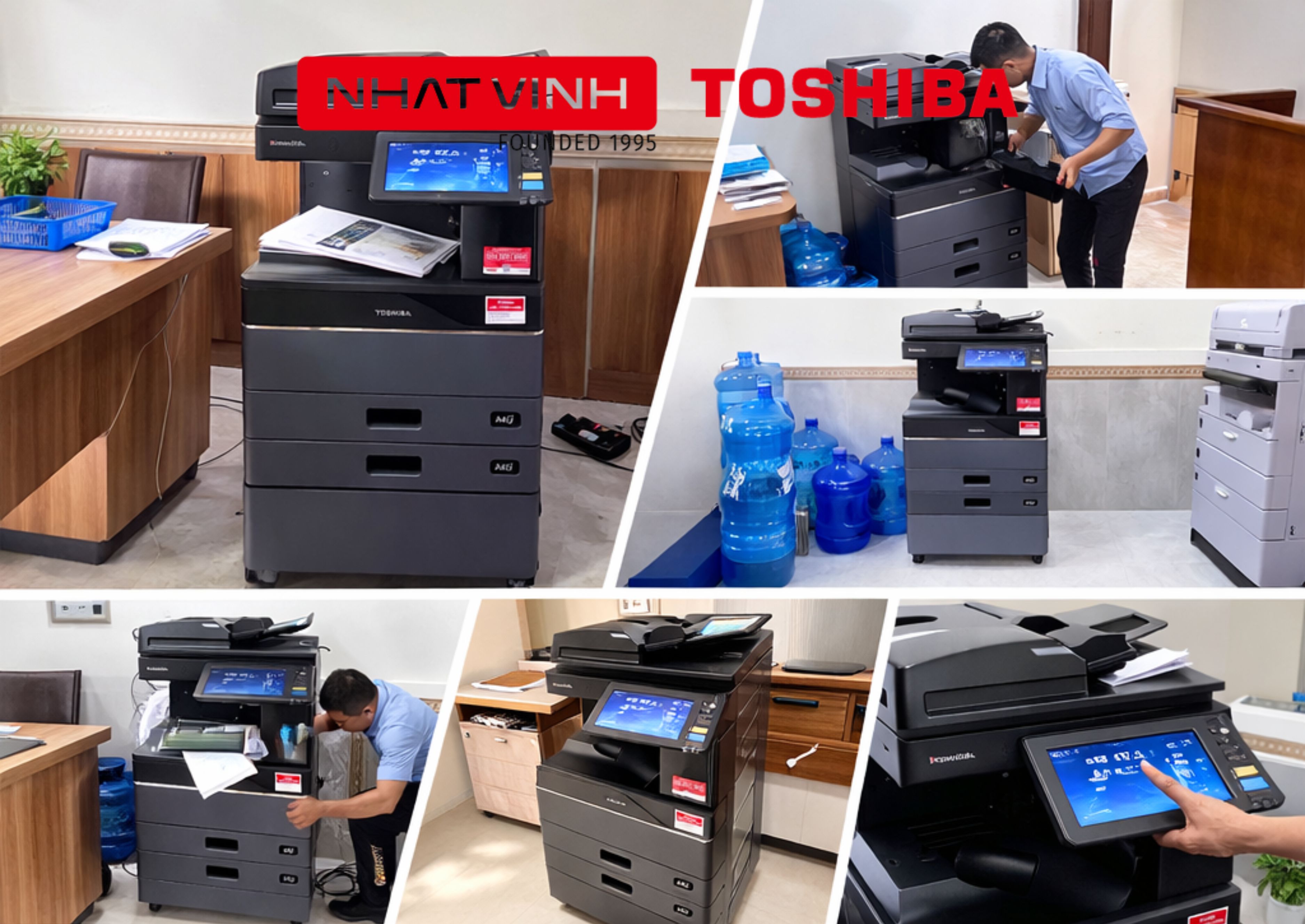 Nhất Vinh phân phối chính hãng các dòng sản phẩm photocopy của thương hiệu Toshiba