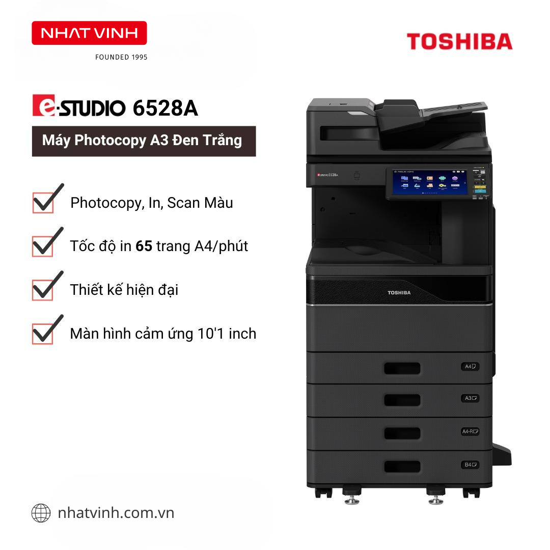 Máy Photocopy A3 Đen Trắng Toshiba e-Studio 6529A