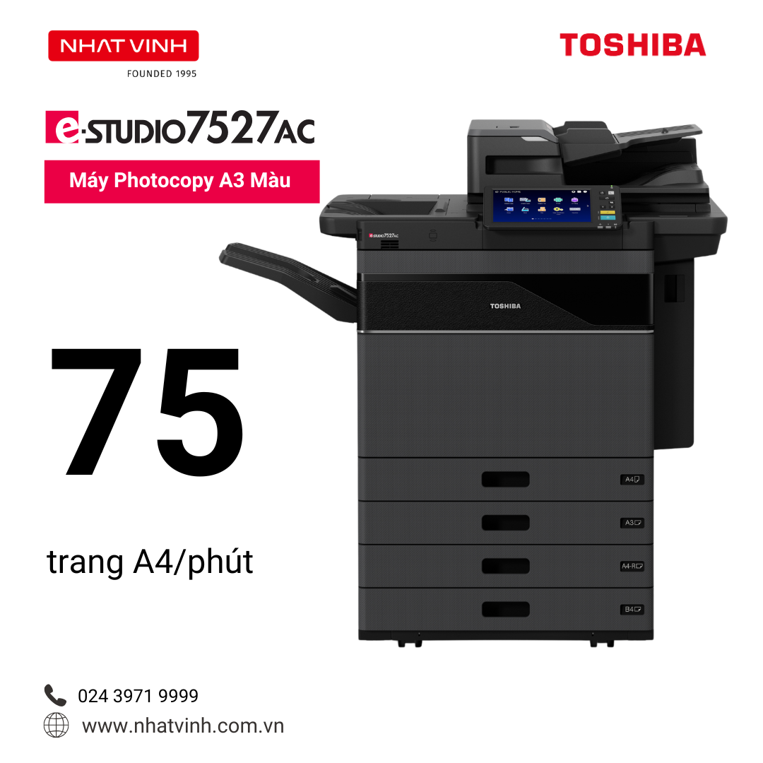 Máy Photocopy A3 Màu Toshiba e-Studio 7527AC